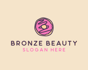 Handmade Sweet Donut Doughnut logo design