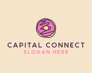 Handmade Sweet Donut Doughnut logo design