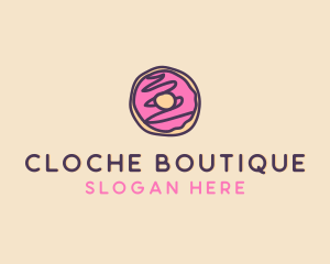 Handmade Sweet Donut Doughnut logo design