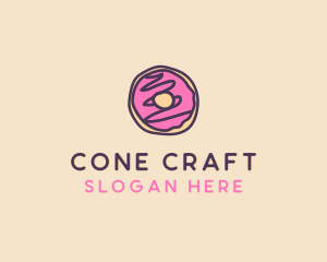 Handmade Sweet Donut Doughnut logo design