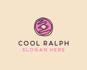 Handmade Sweet Donut Doughnut logo design