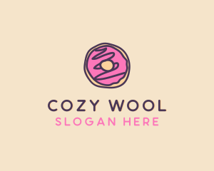 Handmade Sweet Donut Doughnut logo design