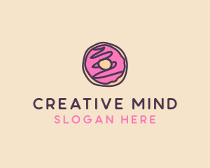 Handmade Sweet Donut Doughnut logo design