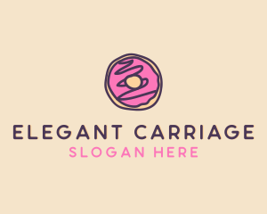 Handmade Sweet Donut Doughnut logo design