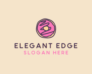 Handmade Sweet Donut Doughnut logo design