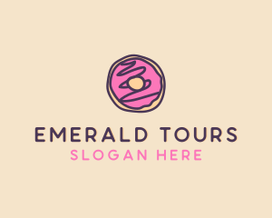 Handmade Sweet Donut Doughnut logo design