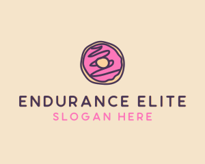 Handmade Sweet Donut Doughnut logo design