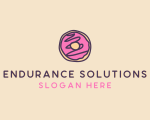 Handmade Sweet Donut Doughnut logo design