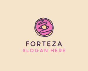 Handmade Sweet Donut Doughnut logo design