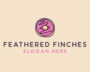 Handmade Sweet Donut Doughnut logo design