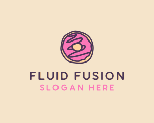 Handmade Sweet Donut Doughnut logo design