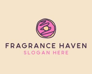 Handmade Sweet Donut Doughnut logo design