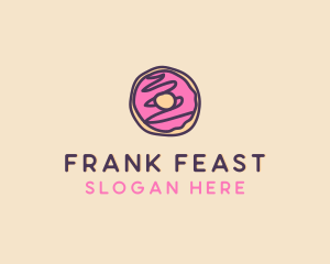 Handmade Sweet Donut Doughnut logo design