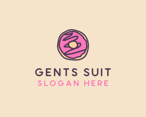 Handmade Sweet Donut Doughnut logo design