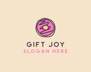 Handmade Sweet Donut Doughnut logo design