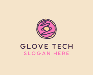 Handmade Sweet Donut Doughnut logo design