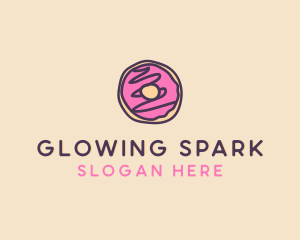 Handmade Sweet Donut Doughnut logo design