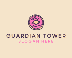 Handmade Sweet Donut Doughnut logo design