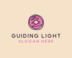 Handmade Sweet Donut Doughnut logo design