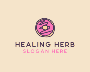 Handmade Sweet Donut Doughnut logo design