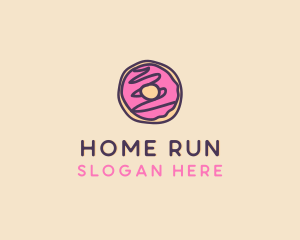 Handmade Sweet Donut Doughnut logo design