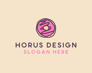 Handmade Sweet Donut Doughnut logo design