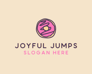 Handmade Sweet Donut Doughnut logo design