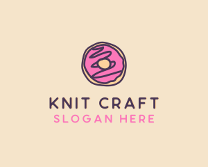 Handmade Sweet Donut Doughnut logo design