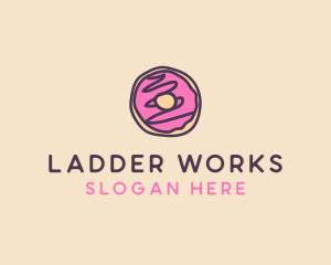 Handmade Sweet Donut Doughnut logo design