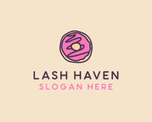 Handmade Sweet Donut Doughnut logo design