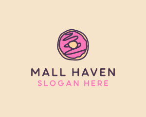 Handmade Sweet Donut Doughnut logo design