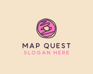 Handmade Sweet Donut Doughnut logo design