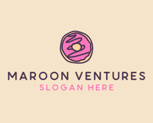 Handmade Sweet Donut Doughnut logo design