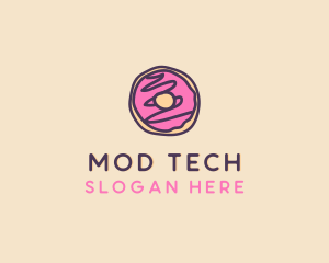 Handmade Sweet Donut Doughnut logo design