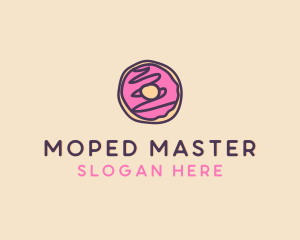 Handmade Sweet Donut Doughnut logo design