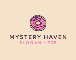 Handmade Sweet Donut Doughnut logo design