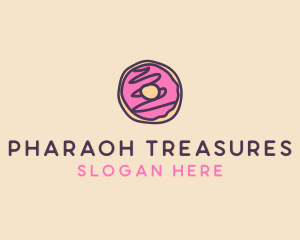 Handmade Sweet Donut Doughnut logo design