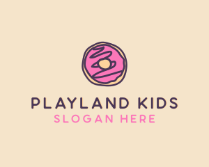 Handmade Sweet Donut Doughnut logo design