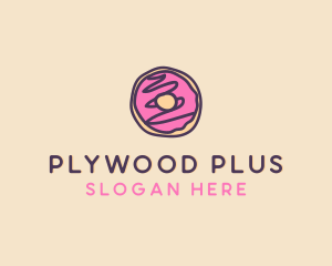 Handmade Sweet Donut Doughnut logo design