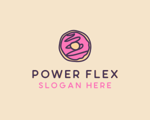 Handmade Sweet Donut Doughnut logo design