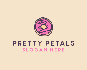 Handmade Sweet Donut Doughnut logo design