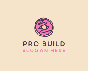 Handmade Sweet Donut Doughnut logo design