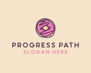 Handmade Sweet Donut Doughnut logo design