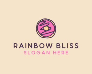 Handmade Sweet Donut Doughnut logo design