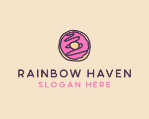 Handmade Sweet Donut Doughnut logo design