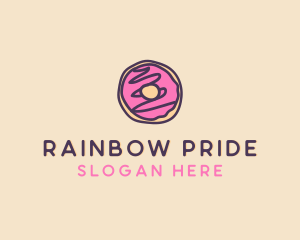 Handmade Sweet Donut Doughnut logo design