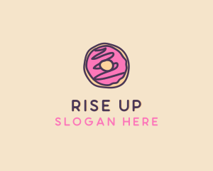 Handmade Sweet Donut Doughnut logo design