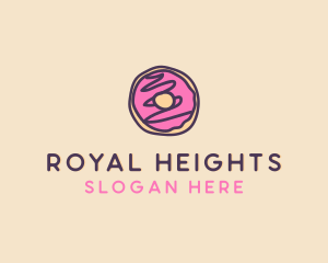 Handmade Sweet Donut Doughnut logo design