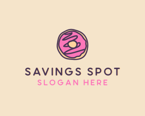 Handmade Sweet Donut Doughnut logo design