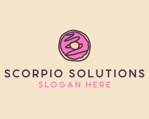 Handmade Sweet Donut Doughnut logo design